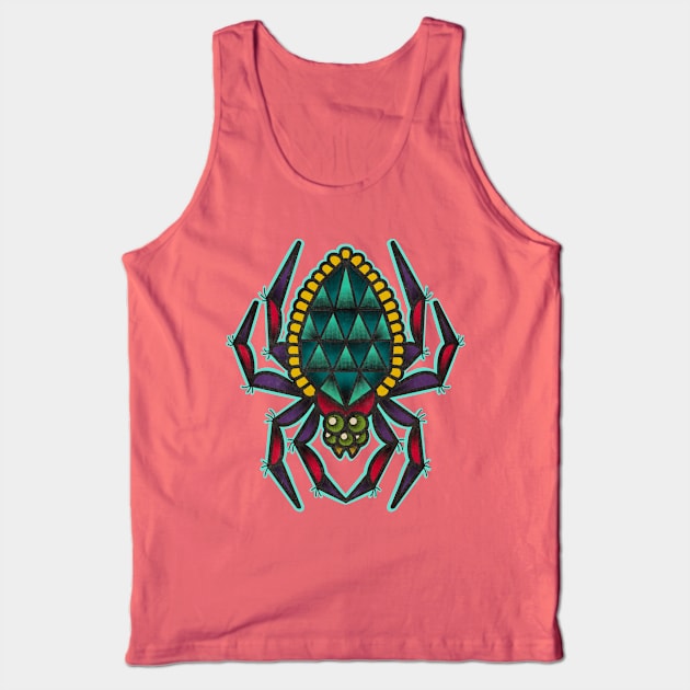 Halloween gem jewel spider Tank Top by SlinkSkull